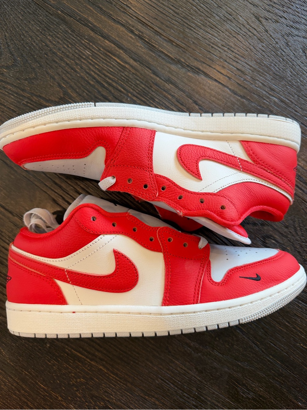 Nike Air Jordan 1 Low SE Shoes Chile Red Black White mens size 10